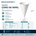 Vaso Cono de Papel Para Agua (200un)