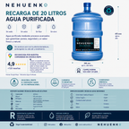 Recarga de 20 Litros Agua Purificada