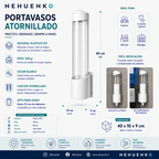 Portavasos Atornillado