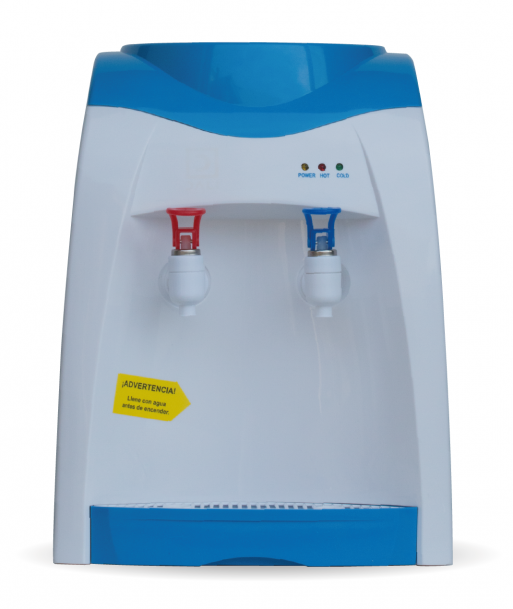 Pack Inicial: 4 Recargas 10 Litros con Botellón y Dispensador frío caliente sobremesa Azul