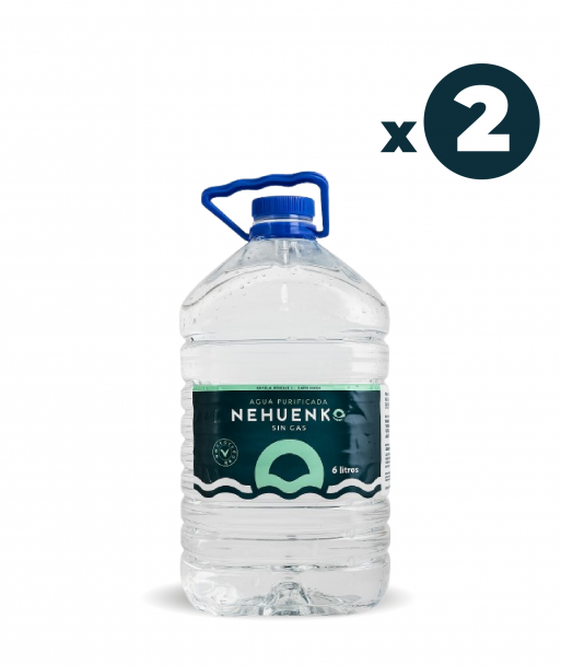 Pack 2 Agua Sin Gas 6 Litros