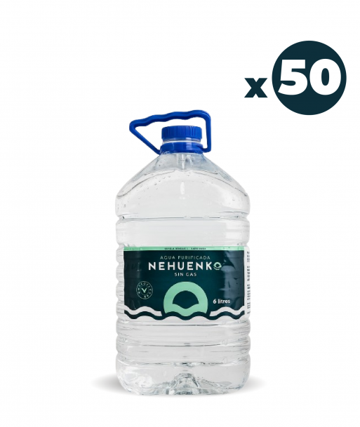 Pack 50 Agua Sin Gas 6 Litros