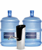 Pack Inicial: 2 Recargas 20 Litros con Botellón y Bomba USB W06 PRO Touch