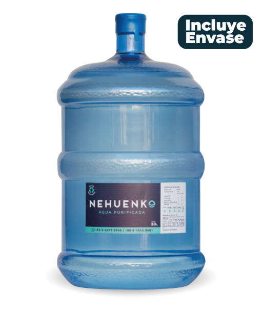 Recarga Agua benedictino 20 litros reparto solo Rancagua